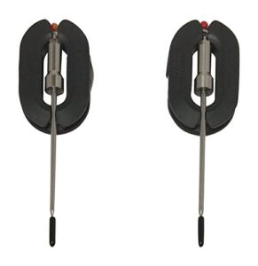 2 Stainless Steel Additional Temperature Probes for Multi-Probe Smart Bluetooth Wireless Remote Digital Meat Thermometers: Sensor, Handle, Cable Resist up to 716°F / 380°C