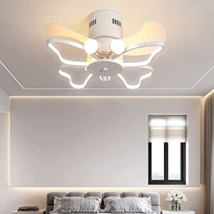 yicoming 70W Creative Butterfly Fan Ceiling Light Living Room Variable Frequency Mute Children’s Room Bedroom Ceiling Fans with Lights with Remote Control Ventilator Lamp