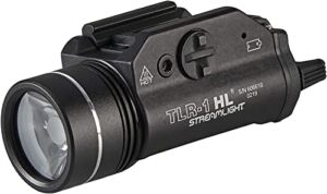 Streamlight 69260 TLR-1 HL 1000-Lumen Weapon Light With Rail Locating Keys, Black