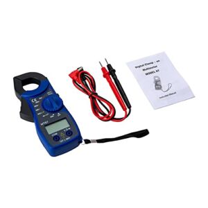 MT87 Digital Multimeter Measurement Overload Protection LCD Diode Frequency Resistance Capacitance DC/AC Tester Professional Tool Tester Clamp Ammeter Electrical Maintenance Voltmeter Blue