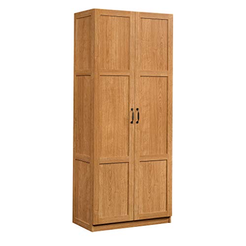 Sauder Storage Cabinet, Highland Oak Finish | The Storepaperoomates Retail Market - Fast Affordable Shopping