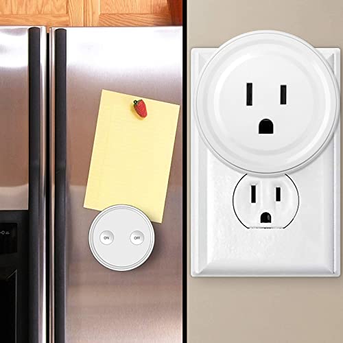 LoraTap Mini Remote Control Outlet Plug Adapter with Remote, 656ft Range Wireless Light Switch for Household Appliances, No Hub Required, 10A/1100W, White, 2 Years Warranty | The Storepaperoomates Retail Market - Fast Affordable Shopping