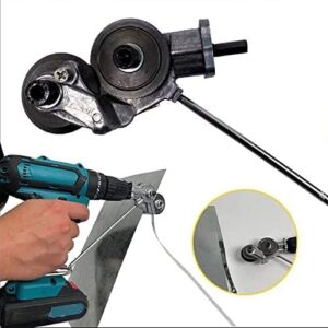 Metal Nibbler Drill Attachment Electric Drill Cutter Metal Nibbler Drill Attachment Electric Drill Shears Safe and Durable Drill Accessory for Metal Cutting