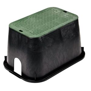 NDS D1000-SG Rectangular X 15 in. Valve, 10 in. Height, Black Box, Green ICV Cover, 10″ x 15″ B/G