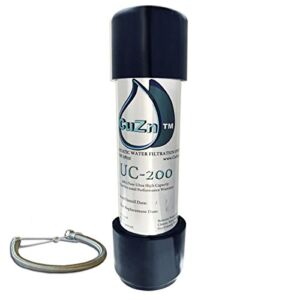 CuZn UC-200 Under Counter Water Filter – 50K Ultra High Capacity – Made in USA