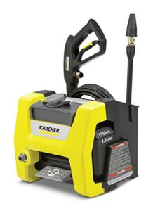 Karcher K1700 Cube 1700 PSI 1.2 GPM Electric Power Pressure Washer with Turbo, 15°, & Soap Nozzles