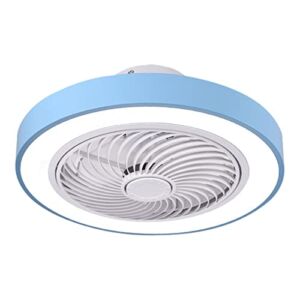 #9996r6 Led Invisible Ceiling Fan with Light Modern Dimmable Ceiling Fan Light with Remote Control for Bedroom Living Room Ki