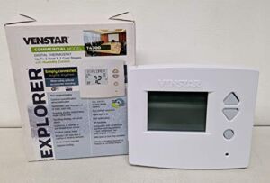 Venstar T4700 Commercial Voyager WiFi Ready Thermostat – Works W/Alexa When WiFi Module Installed White, 6.3 X 5 X 2.3″