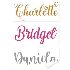 Personalized Wall Decal Sticker w/Name for Nursery – 3 Size Option 6 Font 20 Vinyl Color – Customized Sticker for Kids Wall Decor Gifts, Customi Vinyl Decals for Baby Toddler Kids Room Window Decor C1