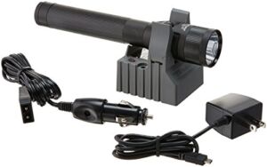 Streamlight 75866 Stinger DS LED Flashlight, 120V AC/12V DC Steady Charger and 1 Holder -425 Lumens, Black, Smart Charge