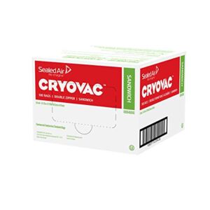 Diversey 100946910 CRYOVAC Resealable Sandwich Bags, BPA Free – Professional Pack (500 Bags)