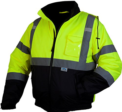 PYRAMEX RJ3210XL RJ32 Series Jackets Hi-Vis Lime Bomber Jacket with Quilted Lining- Size Extra Large | The Storepaperoomates Retail Market - Fast Affordable Shopping
