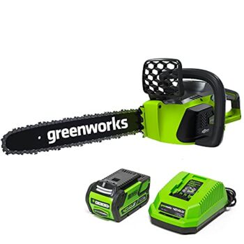 Greenworks 40V 16-Inch Cordless Chainsaw, 4AH Battery and a Charger Included | The Storepaperoomates Retail Market - Fast Affordable Shopping