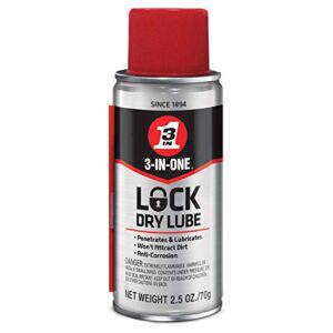 WD-40 Company 120077 Lock Lubricant, Clear, 2.5-oz. Aerosol – Quantity 1