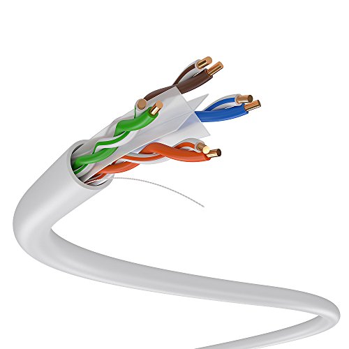 Dripstone 600004 Cat6 Utp Solid Cable 23AWG/Lan Network Ethernet Rj45 Wire – 1000-feet (304.8 Metre) – White | The Storepaperoomates Retail Market - Fast Affordable Shopping