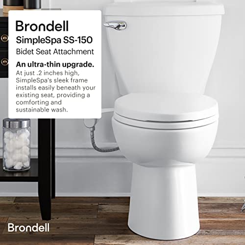 Brondell Bidet – Thinline SimpleSpa SS-150 Fresh Water Spray Non-Electric Bidet Toilet Attachment in White with Self Cleaning Nozzle | The Storepaperoomates Retail Market - Fast Affordable Shopping