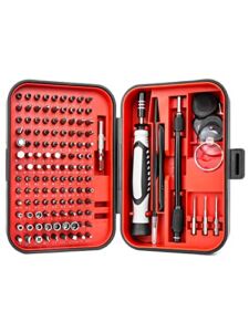 KAIWEETS Screwdriver Set, 130-in-1 Magnetic Precision Screwdriver with 117 Bit, Small Professional Electronics Repair Tool Kit for iPhone, MacBook, Laptop, PC, Eyeglasses, PS4, Nintendo, Game Console