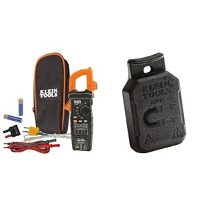 Klein Tools CL800 Digital Clamp Meter, Autoranging TRMS, AC/DC Volt/Current, LOZ, Continuity, Frequency, Capacitance, NCVT, Temp, More 1000V & Rare-Earth Magnetic Hanger no Strap