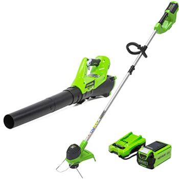 Greenworks 40V Cordless String Trimmer and Leaf Blower Combo Kit, 2.0Ah Battery and Charger Included | The Storepaperoomates Retail Market - Fast Affordable Shopping