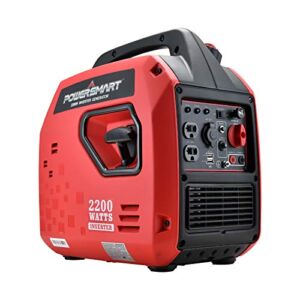 PowerSmart Portable Generator, 2200 Watts Inverter Generator gas powered, Super Quiet for Outdoor Camping & Home Use, CARB Compliant PS5025