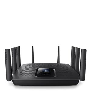 Linksys WiFi 5 Router, Tri-Band, 3,000 Sq. ft Coverage, 25+ Devices, Speeds up to (AC5400) 5.4Gbps – EA9500