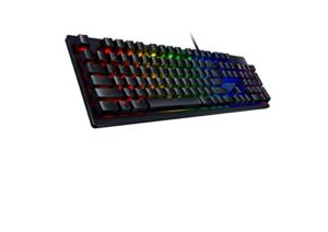 Razer Huntsman Gaming Keyboard: Fast Keyboard Switches – Clicky Optical Switches – Customizable Chroma RGB Lighting – Programmable Macro Functionality – Classic Black