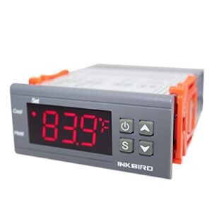 Inkbird All-Purpose Digital Temperature Controller Fahrenheit and Centigrade Thermostat with Sensor 2 Relays ITC-1000F for Refrigerator Fermenter