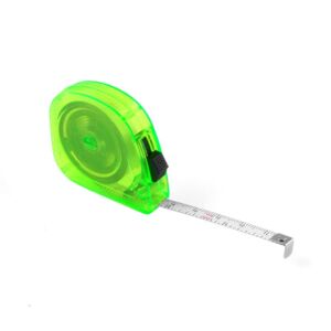 10FT 3M Mini Steel Tape Measure with Transparent Plastic Shell, GXJTAPE Dual Scale (Metric and Inches) Mini Retractable Measuring Tape with Manual Lock Easy to Read, for Surveyors, Engineers (Green)