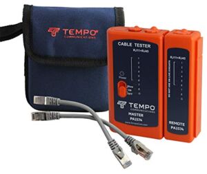 Network Cable Tester by Tempo Communications – Cable Mapper, Check Continuity – RJ45, RJ11, RJ12 – CAT5, CAT5E, CAT6