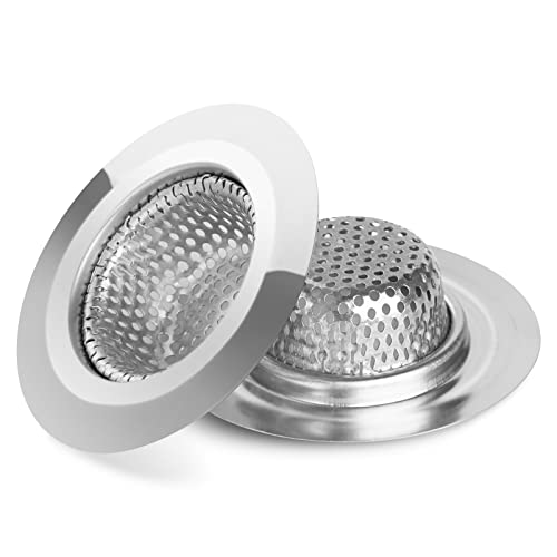 Ohtomber 2PCS Bathtub Drain Strainer – 2.79 inch Shower Hair Drain Catcher, Stainless Steel Shower Bathtub Drain Cover, Bathroom Sink Strainer Filter Basket for Bathroom Sink, Wash Basin Floor Drain | The Storepaperoomates Retail Market - Fast Affordable Shopping