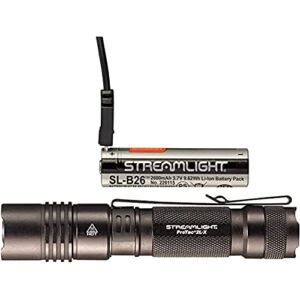 Streamlight 88083 ProTac 2L-X USB 500-Lumen Multi-Fuel EDC High Performance Tactical Flashlight, Includes Rechargeable USB Battery, USB Cable, Holster, Clip, Black, Box