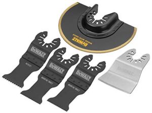 DEWALT Oscillating Tool Blades Kit, 5-Piece (DWA4216) , Black