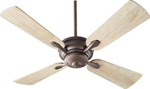 Farm Garth Ceiling Fan in Soft Contemporary Style 52 inches Wide by 13.35 inches High Oiled Bronze Weathered Oak Farm Garth Ceiling Fan in Soft Contemporary Style 52 inches Wide by 13.35 inches High