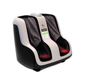 Human Touch Reflex SOL Foot & Calf Massager w/ Heat – Plantar Fasciitis Relief + Circulation + Shiatsu Deep Kneading + Vibrating for Stress + Compression – Adjustable for Women and Men up to Size 12