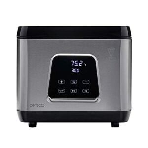 Sous Vide Water Oven by Vesta Precision – Perfecta | Powerful Pump Design | Accurate Temperature | Touch Panel or Wi-Fi App Control | Max/Min Water Level | 650 Watts | 10 Liter Capacity