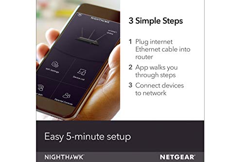 NETGEAR Nighthawk R7350 AC2400 Router: Fast Beamforming Wi-Fi for Gaming, 4K UHD Streaming. 2400Mbps, 2500 Sq Ft, QoS, Dual Core, 2.4 + 5GHz, 5 x GIGABIT + USB 3.0 Port, Smart WiFi Router R7350-NAS | The Storepaperoomates Retail Market - Fast Affordable Shopping