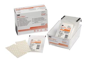3M™ Steri-Strip™ Reinforced Adhesive Skin Closures, R1546, 1/4 in x 4 in (6 mm x 100 mm), 10 Strips/Envelope