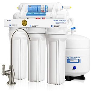 APEC Water Systems Ultimate RO-Hi Top Tier Supreme Certified High Output Fast Flow Ultra Safe Reverse Osmosis Drinking Water Filter System, 90 GPD