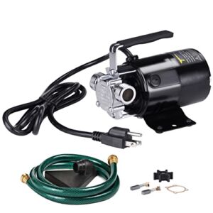 Trupow 1/10HP 330GPH 115-Volt Mini Portable Electric Utility Sump Transfer Water Pump with Water Hose Kit
