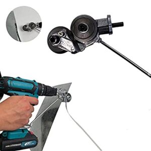 Metal Nibbler Drill Attachment, 2022 New Electric Drill Shears,DIY Electric Drill Plate Cutter Attachment,Electric Drill Plate Cutter, Safe and Durable Drill Attachment for Metal Cutting (Metal)