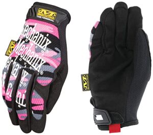 Mechanix Wear: The Original Women’s Pink Camo Work Gloves – Touch Capable (Medium, Camouflage)