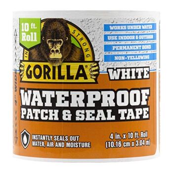 Gorilla Waterproof Patch & Seal Tape 4″ x 10′ White, (Pack of 1) | The Storepaperoomates Retail Market - Fast Affordable Shopping