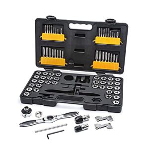 GEARWRENCH 77 Piece Ratcheting Tap and Die Set, SAE/Metric – 3887