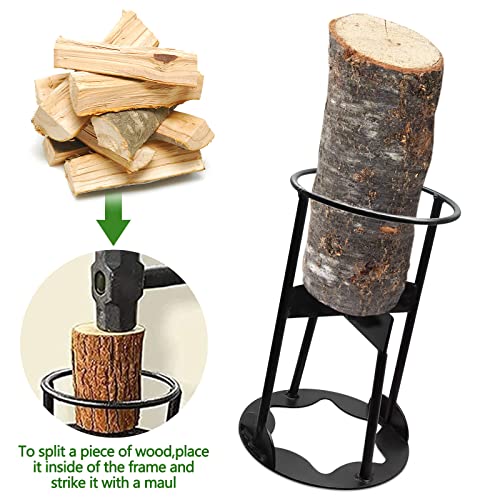 Heavy Duty Firewood Kindling Splitter Save Time & Effort Manual Kindling Wood Splitting Tool Firewood Cutter Splits Firewood Safely for Home & Campsite (L) | The Storepaperoomates Retail Market - Fast Affordable Shopping