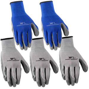 Wells Lamont mens Work Gloves, Grey, Large Pack of 5 US