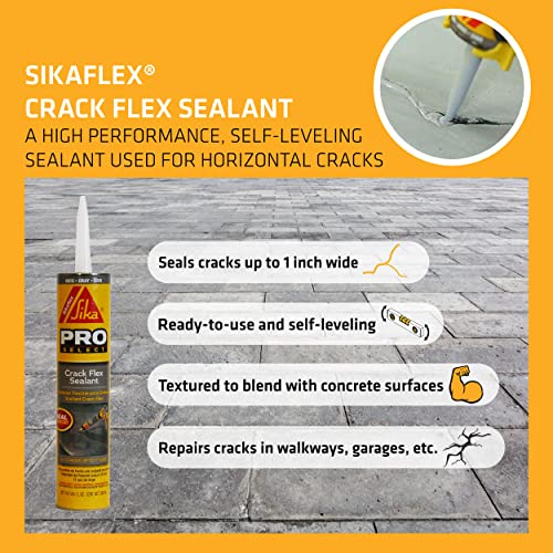 Sikaflex Crack Flex Sealant, Gray, High performance, textured polyurethane sealant, self-leveling, sealant for sealing horizontal cracks, 10,1 fl. Oz | The Storepaperoomates Retail Market - Fast Affordable Shopping