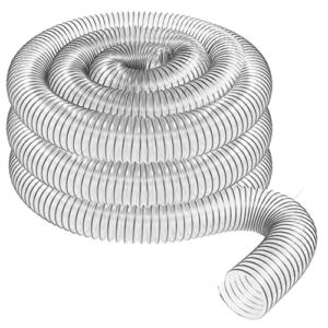 4″ x 20’ Ultra Flex Clear Vue Heavy Duty PVC Dust Debris and Fume Collection Hose MADE IN USA!