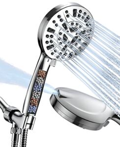 Shower Head High Pressure, Filtered Shower Heads Handheld with Tub&Tile Power Wash and 6.56ft Long Hose