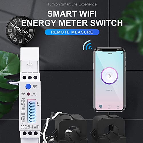 xize 2 Phase 3 Wires 110V+110V 100A Din Rail 18mm Tuya WIFI Smart Energy Meter Consumption Monitor KWh Meter Wattmeter | The Storepaperoomates Retail Market - Fast Affordable Shopping