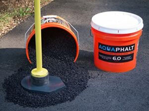 Aquaphalt 6.0 Permanent Asphalt Repair for potholes, driveways, and roads – Bucket